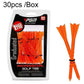 30 Adjustable Golf Tees With 83Mm Height Limit - Set Of 30 - Orange