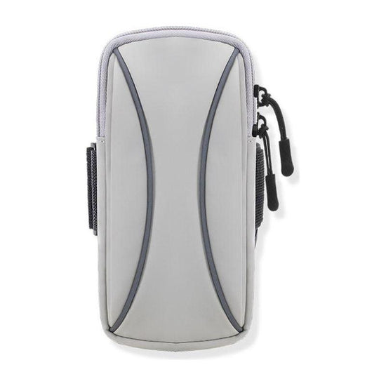 Waterproof Running Arm Bag For Mobile Phones Pouch For Outdoor Activities - Grey