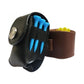 Leather Golf Ball Waist Pouch - Portable Tee Bag For Sports - Brown
