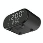15W Wireless Charger With Mirror & Clock - White
