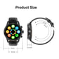 Smart Dual Display Analog Digital Call Watch - Black Leather