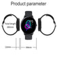 Smart Watch With Ip68 Waterproofing And Health Monitoring - Silver