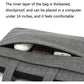 Waterproof Casual Laptop Bag For Business - 14 Inch Dark Gray