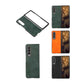 For Samsung Galaxy Z Fold4 5G Litchi Texture Case - Two Tone - Red