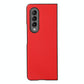 For Samsung Galaxy Z Fold4 5G Litchi Texture Case - Two Tone - Red