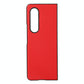 For Samsung Galaxy Z Fold4 5G Litchi Texture Case - Two Tone - Red