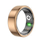 Smart Ring With Heart Rate Blood Oxygen Sleep Monitoring & Sports Modes - Size 10 - Gold