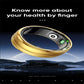 Smart Ring With Heart Rate Blood Oxygen & Sleep Monitoring - Size 11 - Gold