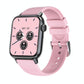 1.83 Inch Bt5.2 Smart Sport Watch Support Sleep / Heart Rate / Blood Oxygen / Temperature / Blood Pressure Health Monitor - Black + Pink