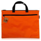 Double Zipper Canvas Storage Bag - Portable And Simple - Orange