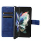 For Samsung Galaxy Z Fold4 5G Leather Flip Case With Pen Slot - Pink