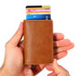 Automatic Rfid Blocking Card Holder with Coin Pocket - Blue