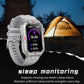 Smart Bracelet With Sleep Detection And Steel Strap - Bt5.2 - Silver