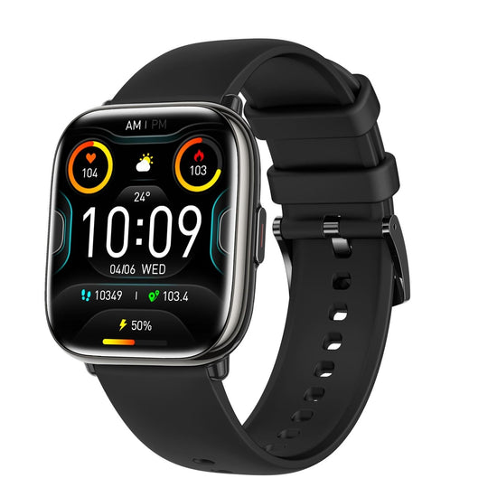 Waterproof Smart Watch With Blood Oxygen Monitoring - Ip68 - Black
