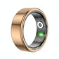 Smart Ring With Heart Rate Blood Oxygen Sleep Monitoring & Sports Modes - Size 11 - Gold