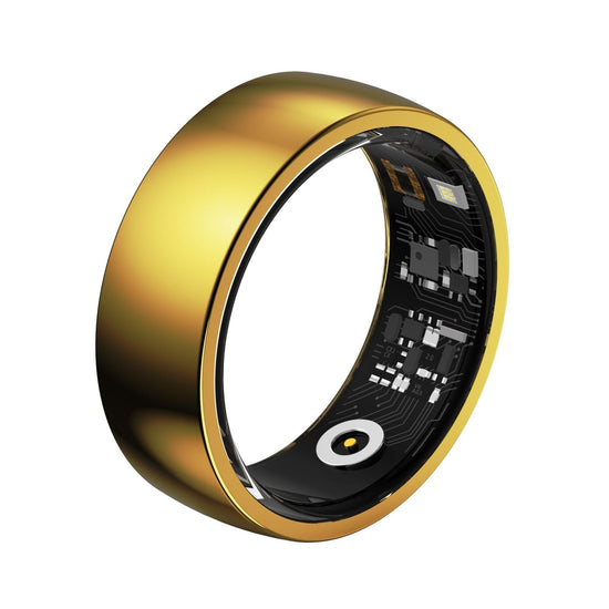 Smart Ring For Health Monitoring And Family Care - Size 22 - Gold