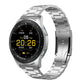 Waterproof Smart Bracelet With Touch Screen Bluetooth Call And Heart Rate Monitor - Silver