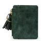 Compact Card Holder With Large Capacity Cute Mini Coin Purse - Black