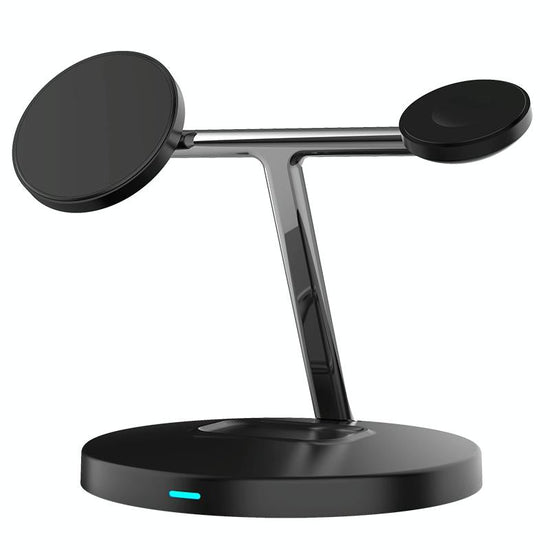 3 In 1 Magnetic Wireless Charger For Mobile Devices - White