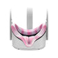 Silicone Vr Eye Cover For Oculus Quest 2 - Anti-Sweat - White Pink