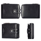 Men Leather Wallet with Rfid Protection and Coin Pocket - Brown