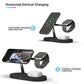 3 In 1 Wireless Charger With Night Light 15W - Black