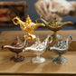 Metal Aladdin Magic Lamp Aromatherapy Home Decor Gift - Silver
