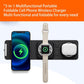 3 In 1 Portable Magsafe Wireless Charger - White