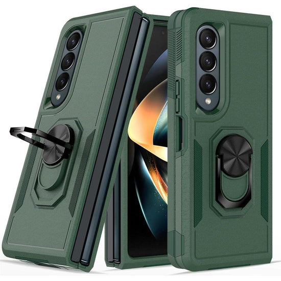 Galaxy Z Fold 4 Tpu Shockproof Case With Ring - 2 In 1 Design