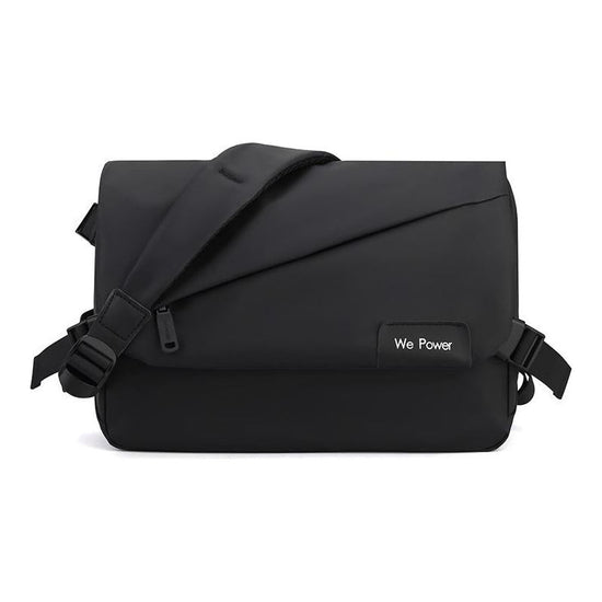 Large Capacity Waterproof Messenger Bag For Men - Black