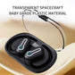Wireless Stereo Earphones with Charging Case - Hanging Ear Design - White