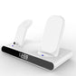 15W Wireless Fast Charge Stand With Clock And Folding Design