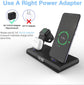 15W Wireless Fast Charge Stand With Clock And Folding Design