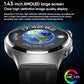 1.43 Inch Amoled Ip67 Smart Call Watch Support Ecg / Body Temperature / Blood Glucose Monitoring - Silver