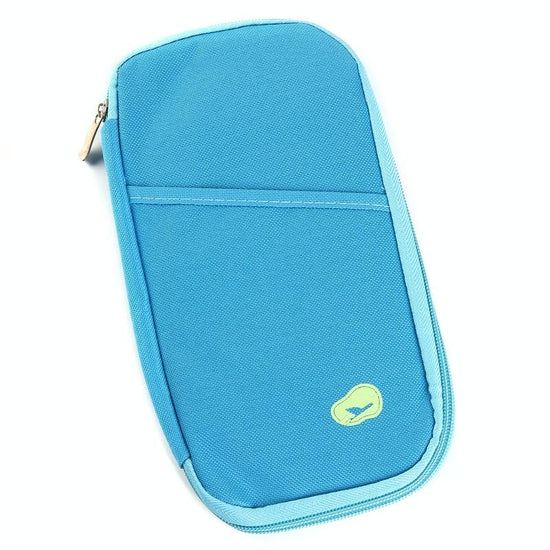 Multifunctional Travel Document Bag Passport & Ticket Holder - Blue