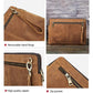 14.2 Inch Leather Laptop Sleeve For Macbook Pro - Black - Coffee