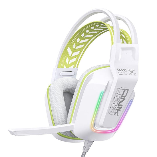 Rgb Gaming Headset With Microphone 2.2M Length - White