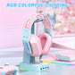 Rgb Gaming Headset With Microphone 2.2M Length - White