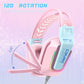 Rgb Gaming Headset With Microphone 2.2M Length - White