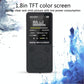 Portable Mp4 Music Player With Fm Radio & Recording Black - Blue No Memory