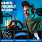 Omni Mic Gaming Headset 1.9M Length - Black Red