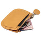 Ultra Thin Zippered Mini Wallet For Women Compact Coin Purse - Black