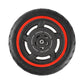 Blue Wheel Hub Sticker Set for Scooter / Bike / Electric Vehicle 2 Pcs - Red
