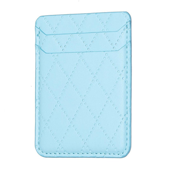 Diamond Lattice Card Bag Sticker For Mobile Phones - Pink