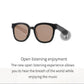 Smart Audio Sunglasses with Bluetooth Earphone - A13 - Brown