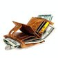 Men Rfid Leather Wallet with Card Slots - Black