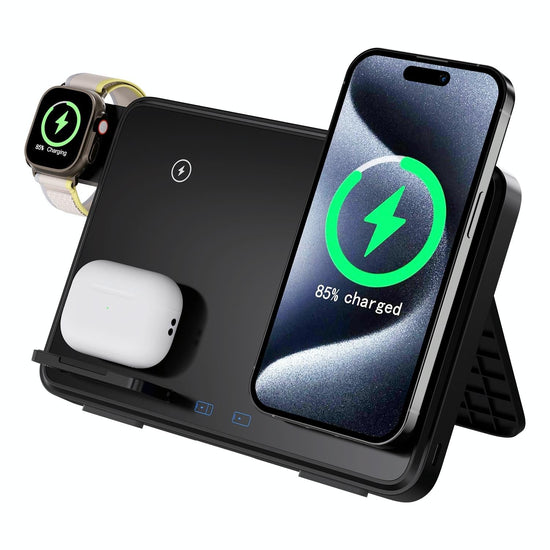 15W Magnetic Wireless Charger With Night Light - White