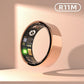 Smart Ring With Heart Rate Blood Oxygen Sleep & Sports Modes - Size 8 - Gold