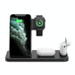 Foldable 4 In 1 Wireless Charger For Mobile Devices - White