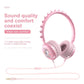 Cartoon Stereo Headphones With Mic Y19 - Cute Dinosaur